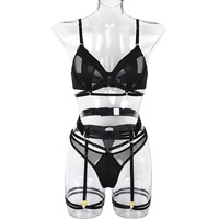 Offre Spéciale noir Lingerie costume érotique discothèque rassembler nuit porter Sexy femmes Lingerie