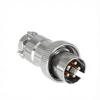 Câble d'alimentation inversé mâle, connecteur aviation GX16 M16F-2A à 8A, connecteur circulaire métallique 2-8 broches