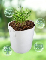 Sac de culture rond en tissu blanc de 6 gallons, de haute qualité et durable, pour pépinière, serre et transplantation d'arbres - Fournisseur d'usine