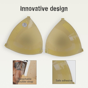 Front Closure Invisible Adhesive <strong>Bra</strong> Adjustable <strong>Back</strong> Sheer Triangle <strong>Bra</strong> <strong>with</strong> <strong>Clear</strong> <strong>Straps</strong> - Product Image 4