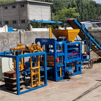 Machine à fabriquer des blocs de béton QT4-18 Alibaba, largement utilisée, à vendre aux États-Unis à Miami
