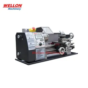 Mini Torno Máquina de Torneamento WM210V-G/Velocidade Variável