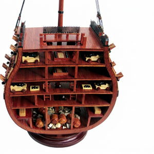 โมเดลเรือ HMS วิคตอรี่ งานฝีมือไม้สุดหรู รุ่น NF0015W ของเล่นรถแบบตัดขวาง สำหรับเด็กอายุ 5-7 ปี ผลิตในเวียดนาม - Product Image 1