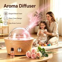 Diffuseur d'arômes essentiels pour voiture 200 ml, petit humidificateur à brume froide, aromathérapie, autonomie jusqu'à 8 heures, 7 lumières, salon, faible bruit, chambre à coucher