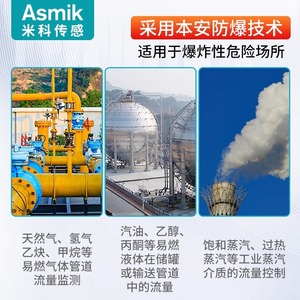 Medidor de Flujo Vortex Mico DN50 con Montaje de Brida para Medición de Flujo de Gas, Alimentación 24VDC, Compensación de Temperatura y Presión - Product Image 3