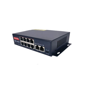 Adaptiver 8-Port-Fast-Ethernet-Port-PoE-Switch <span class=keywords><strong>2</strong></span>-Uplink-RJ45-Port mit AC-Stecker-Poe-Netzwerk-Switch Rack-Mount - Product Image 3