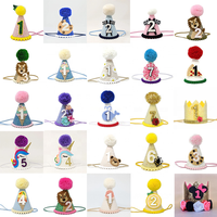 Chapeau de fête pour enfants, anniversaire, boule de poils, licorne, crème glacée, course, lion, biscuit, marguerite, fleur, ramadan, remise de diplôme, 1er, 2e anniversaire