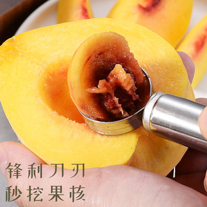 Hua Chuo Stainless Steel Fruit Pitter Peach Kernel Remover Kitchen Tool For Peaches And Nectarines - Product Image 4