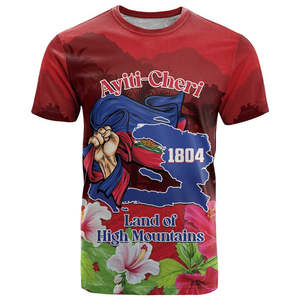 Personalized Second Empire Haiti Flag T-Shirt 1849-1859 Slim Fit Celebrate Haitian Independence Day with <strong>Pride</strong> - Product Image 3