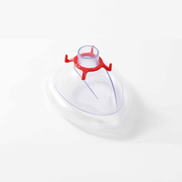 Masque d'anesthésie en PVC à coussin d'air de bonne qualité, masque de RCP médical avec valve, jetable pour appareil d'anesthésie