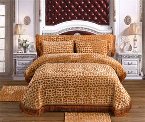 ชุดผ้าห่มเรเซล4ชิ้นเนื้อนุ่มพิเศษผ้าสักหลาดโพลีเอสเตอร์หนาสำหรับฤดูหนาวผ้ากำมะหยี่ถักหัวใจแบบเกาหลีให้ความเย็นกันน้ำ - Product Image 5