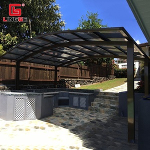 <span class=keywords><strong>Abri</strong></span> <span class=keywords><strong>de</strong></span> voiture moderne en polycarbonate avec structure en aluminium imperméable et résistant <span class=keywords><strong>au</strong></span> <span class=keywords><strong>vent</strong></span>, toit arqué, pour usage extérieur dans le <span class=keywords><strong>jardin</strong></span> - Product Image 4