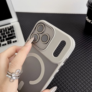 Coques de téléphone magnétiques givrées antichoc avec protection d'objectif pour <span class=keywords><strong>iPhone</strong></span> 17 Air, 16, 15, 14 Pro Max – Vente en gros - Product Image 6