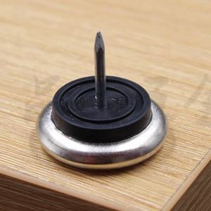 Roulettes de meubles antidérapantes avec pointe, capacité de charge 50 kg, fixation par tige, anneau en caoutchouc rigide, design minimaliste - Product Image 3