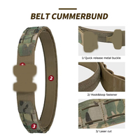 Ceinture tactique Yakeda 2313 pour homme, pochette pour chargeur, sac de chasse, accessoires d'exploration, gilet tactique, ceinture à libération rapide, 3 pièces