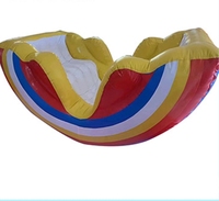 Prix d'usine commercial gonflable hermétique Pirate arc-en-ciel balançoire bateau à bascule bateau pastèque pour 4/6 personnes