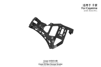 Soporte de Parachoques Trasero para Porsche Cayenne 9Y0.1 2018 2019 2020 2021 2022 2023 OE 9Y3807377 9Y3807378