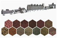 Machine extrudeuse d'aliments pour poissons à double vis avec PLC et moteur, entièrement automatique, haute capacité, pour la fabrication d'aliments flottants