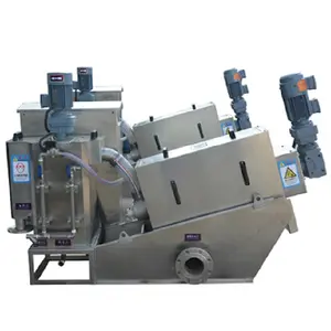 Multi-disc Screw filter press for Sludge dewatering and Extrusion Filter Dehydration Machine