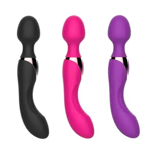USB Charg10 velocità potenti vibratori per le donne Magic Dual Motors Wand Body Massager giocattoli del sesso femminile per le donne G-Spot giocattoli per adulti