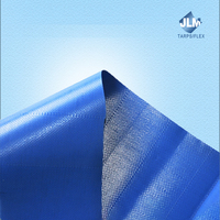 Bâche tissée enduite de PVC imperméable pour camions, ignifuge, anti-UV, style uni, tricot warp
