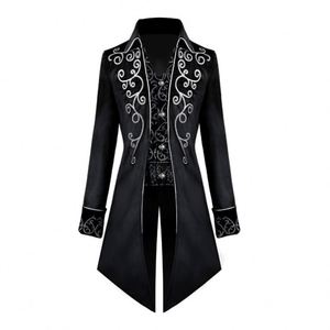 Men's Medieval Tailcoat <b>Jacket</b> <b>Gothic</b> Victorian Frock Coat Uniform Halloween Costume - Product Image 2
