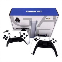 Console de jeu arcade TV PS1 en anglais pour 2 joueurs sans fil 2,4G HD portable 64 Go MP4, jeu de combat nostalgique