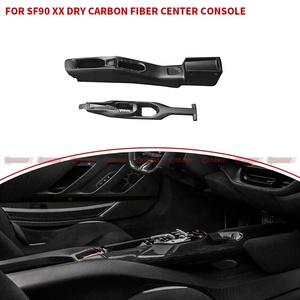 แผงคอนโซลกลางคาร์บอนไฟเบอร์แบบแห้งสไตล์ SF90XX สำหรับ Ferrari SF90 ชิ้นส่วนตกแต่งภายในห้องโดยสารแบบ Pre-Preg แท้ - Product Image 2