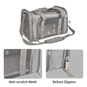 <span class=keywords><strong>Sac</strong></span> à dos <span class=keywords><strong>de</strong></span> <span class=keywords><strong>transport</strong></span> portable <span class=keywords><strong>de</strong></span> luxe pour animaux <span class=keywords><strong>de</strong></span> compagnie (chats et chiens) avec logo personnalisé, idéal pour les voyages en extérieur - Nouveauté 2026 - Vente chaude - Product Image 3