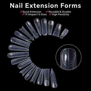 120 pièces de moules à ongles doubles en ABS pour extension rapide de gel UV, moules supérieurs pour ongles en acrylique, accessoires pour doigts, outil pour salon - Product Image 5