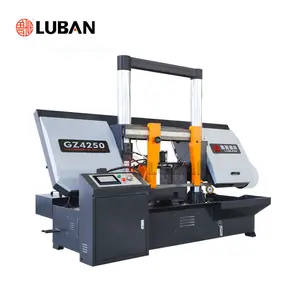LUBAN Machine à scier à ruban horizontale CNC Découpe précise GZ4250 Machine à scier à ruban automatique