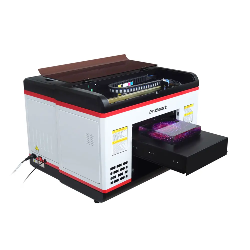 Erasmart best UV A3 Flatbed Printer 1390 Head Printer Machine for CD player printing