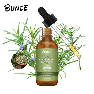 BUNEE Organic formula fast Strengthen hairline rosemary oil hair beard growth castor oil for all hair types hair loss 60/120ml