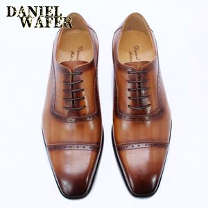 High Quality Oxford <b>Shoes</b> Brown Black Party Wedding Suit <b>Shoes</b> Formal Footwear Men Dress <b>Shoes</b> - Product Image 2