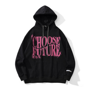 Sudaderas con Capucha Extra Grandes Coreanas con Cordón y Estampado de Logotipo Personalizado Impreso en 3D para Niñas Adolescentes - Product Image 2