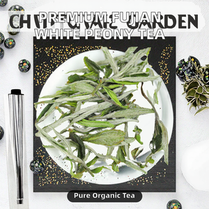 Té de Peonía Blanca China Orgánica Premium 2025, <span class=keywords><strong>Fujian</strong></span> Fuding Bai Mu Dan, Fermentado, Grado Saludable, Hojas Sueltas, Nueva Caja/Al Por Mayor/Bolsa - Product Image 2