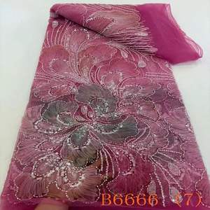 กระเป๋าผ้าลูกไม้ตาข่ายหลากสีสไตล์วินเทจผ้าโปร่งนุ่มเป็นมิตรต่อสิ่งแวดล้อม - Product Image 5