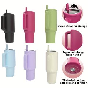 Vaso Térmico Clásico de 40oz para Auto, con Asa, de Acero Inoxidable 304, Aislamiento al Vacío, Gran Capacidad, Resistente al Hielo, con Pajita, 6-12 Horas - Product Image 2