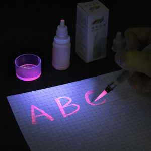 Tinta Invisible UV de 10 ml para Sellos Autoentintables, Escritura de Mensajes Secretos, Tinta Fluorescente Visible Bajo Luz Negra UV - Product Image 1