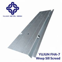 Soleado de drenaje galvanizado G60 FHA-7, estándar ASTM, suministro de fábrica, personalización disponible
