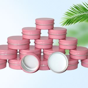 Bougie <span class=keywords><strong>rose</strong></span> noire blanche ronde en aluminium pot en métal 5g 15g 20g 30g 50g 100g baume de <span class=keywords><strong>tatouage</strong></span> boîtes en aluminium cosmétiques avec couvercle à vis - Product Image 4