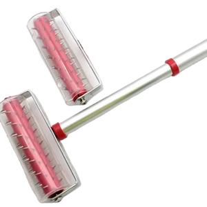 Pelacables de rodillos perforadores de papel tapiz de mango largo de grado Industrial de alta calidad removedor de pared cepillo de alambre de acero OEM personalizable - Product Image 3