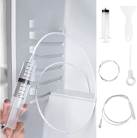 Réfrigérateur trou de vidange sabot décapant drague outils de nettoyage réfrigérateur trou brosse sortie d'eau nettoyant pour le nettoyage domestique