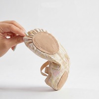 Chaussons de danse pour enfants BW117Girls, en dentelle irisée, à enfiler, semelle souple, sans lacets, pour la formation et les spectacles sur scène.