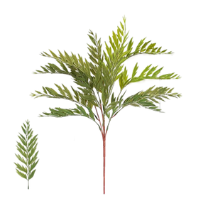 Feuillage de fougère artificielle 13 feuilles 55cm en plastique tricolore pour plante murale, bonsaï, décoration intérieure - Product Image 2