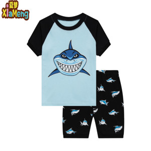 2025 all'ingrosso 100% <span class=keywords><strong>pigiama</strong></span> di cotone per bambini manica corta per bambini <span class=keywords><strong>pigiama</strong></span> Set per ragazzi - Product Image 4