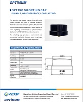 Tapa de Protección Contra Cortocircuitos para Receptáculo IP66 NEMA de 3 Pines, para Farolas
