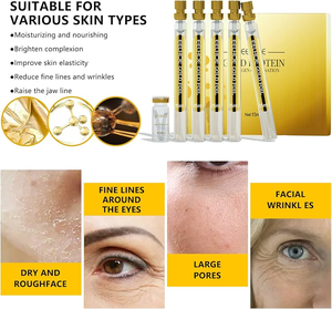 Coreano facial tensão rosto levantamento colágeno fios com soro dourado - Product Image 1