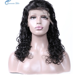 Guarantee Hair Brazilian/peruvian Mink Hair Frontal Lace Wig Natural <b>Wave</b> Lace Wig Natural Color Handmade and Machine Wefted Wig - Product Image 2