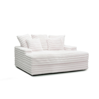 Sofá Cama Individual y de Dos Plazas de Pana Gruesa a Rayas, Suave, en Colores Negro, Gris y Blanco, para Sala de Estar, Disponible en Nuestros Concesionarios en EE. UU.